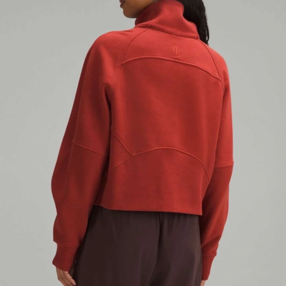 Lululemon Scuba Oversized Funnel-Neck Half Zip Size XS/S - Terra Orange